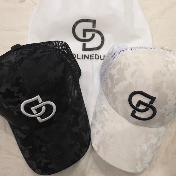 Accessories - Carolinedustin Camo Trucker Cap Mesh Black White Bundle (2)
